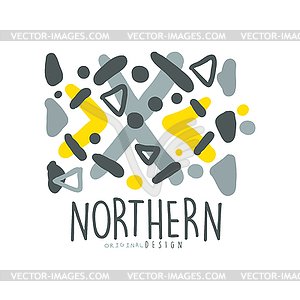 Оригинальный дизайн шаблона логотипа Nothern, значок для - клипарт в векторном виде