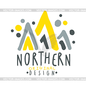 Nothern logo template original design, badge for - vector clipart