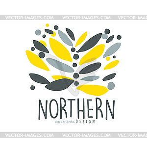 Nothern logo template original design, badge for - vector clip art