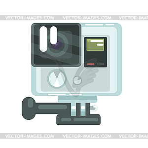 High definition photo video camera pro action. - vector image