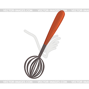 Whisk or beater, kitchen utensil cartoon - vector image