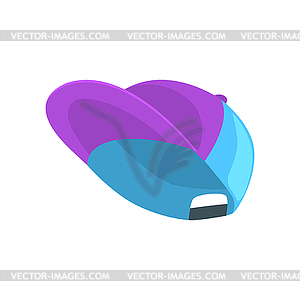 Blue baseball cap cartoon - vector clipart