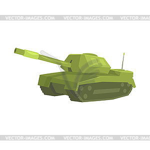 Military tank cartoon - vector image
