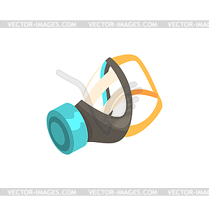 Respirator, protective equipment cartoon - vector clip art