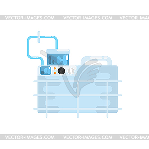 Apparatus for lung ventilation, medical equipment - vector image