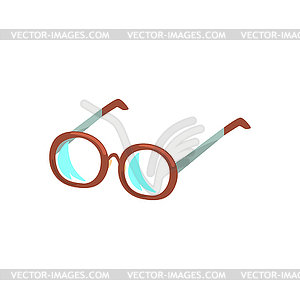 Glasses cartoon - color vector clipart