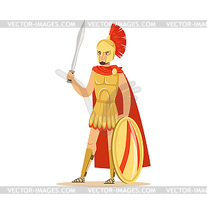 greek warrior clipart