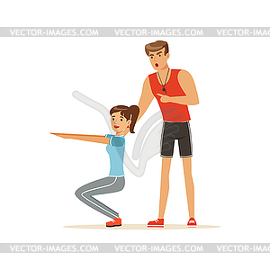 Fitness Trainer Clipart