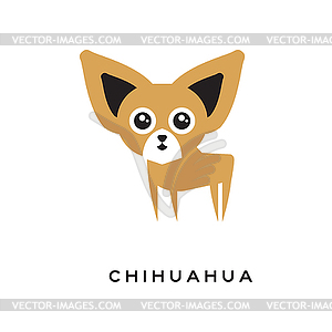 Cartoon chihuahua puppy character - vector image