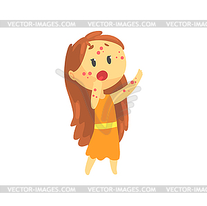 scared girl clipart