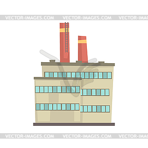 Industrial manufactury building - vector EPS clipart