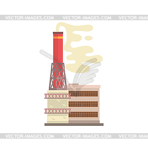 Industrial manufactury building - vector clipart