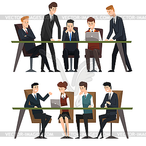 people working in office clipart