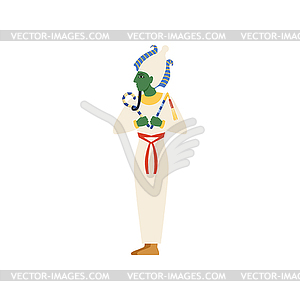 Osiris, God of underworld, Egyptian ancient culture - vector image