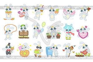 Adorable Bunny s Set - vector clipart