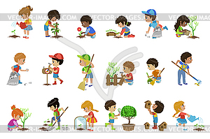 Kids Gardening s Set - vector image