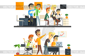 Office Team Two s Collection - vector EPS clipart