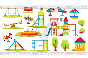 Children Playground - vector clipart