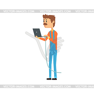 Computer technician or system administrator standin - vector image