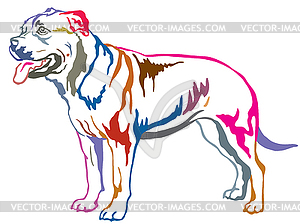 Colorful decorative standing portrait of Ca de Bou - vector image