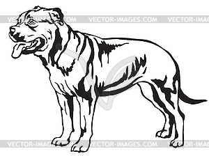 Decorative standing portrait of Ca de Bou - vector clip art