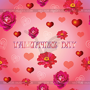 Seamless valentines day pattern  - vector clipart