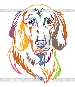 Colorful decorative portrait of Longhaired - vector clipart