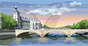 Colorful Paris - vector image