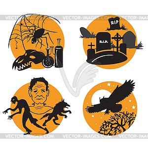 Halloween set - vector clip art