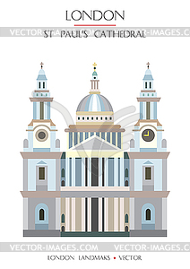 Colorful London landmark - vector EPS clipart