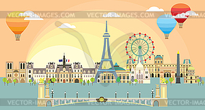 Paris colorful  - vector image
