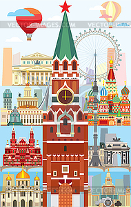 Moscow skyline  - vector image