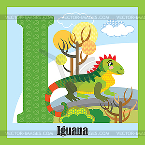 Animal alphabet I - vector clip art
