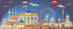 Berlin skyline  - vector clipart
