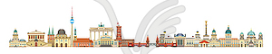 Berlin skyline  - vector clip art