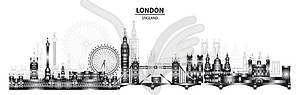 London City gradient  - vector clip art