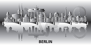 Berlin City gradient  - vector clipart