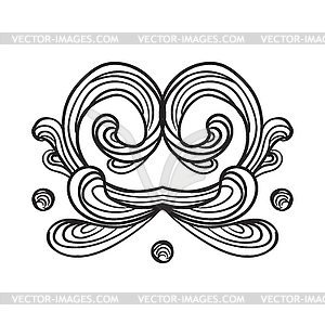Engraving vintage design element - vector clipart
