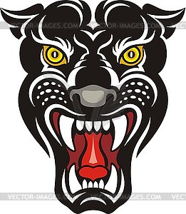 Panther - colored silhouette - vinyl EPS vector clipart