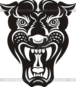 Panther tattoo - vector clip art