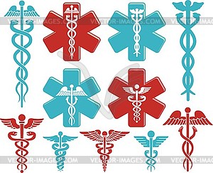 Caduceus medical symbol - vector clip art