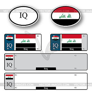 Ирак, автоматическая настройка - изображение в векторе / векторный клипарт