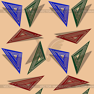 Triangles background - color vector clipart