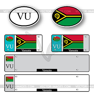 Вануату, автоматическая настройка - векторизованное изображение