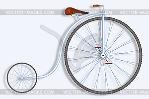 Vintage shadowed bike - royalty-free vector clipart