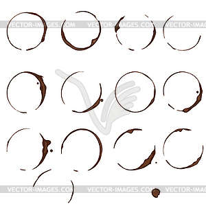 Splashes of coffee cup - vector EPS clipart