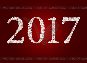 Diamond 2017 text - vector image