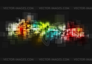 Dark shiny tech abstract background - vector image