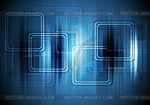 Abstract hi-tech background with squares - vector clipart