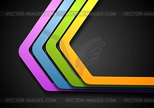 Abstract corporate stripes design - vector clip art